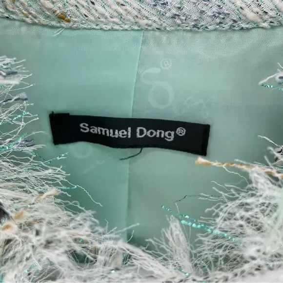 Samuel Dong Eyelash Tweed Jacket Size M - Picture 4 of 7